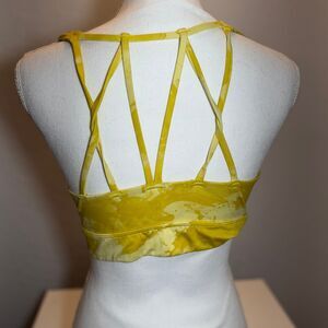 Yellow tie dye bra